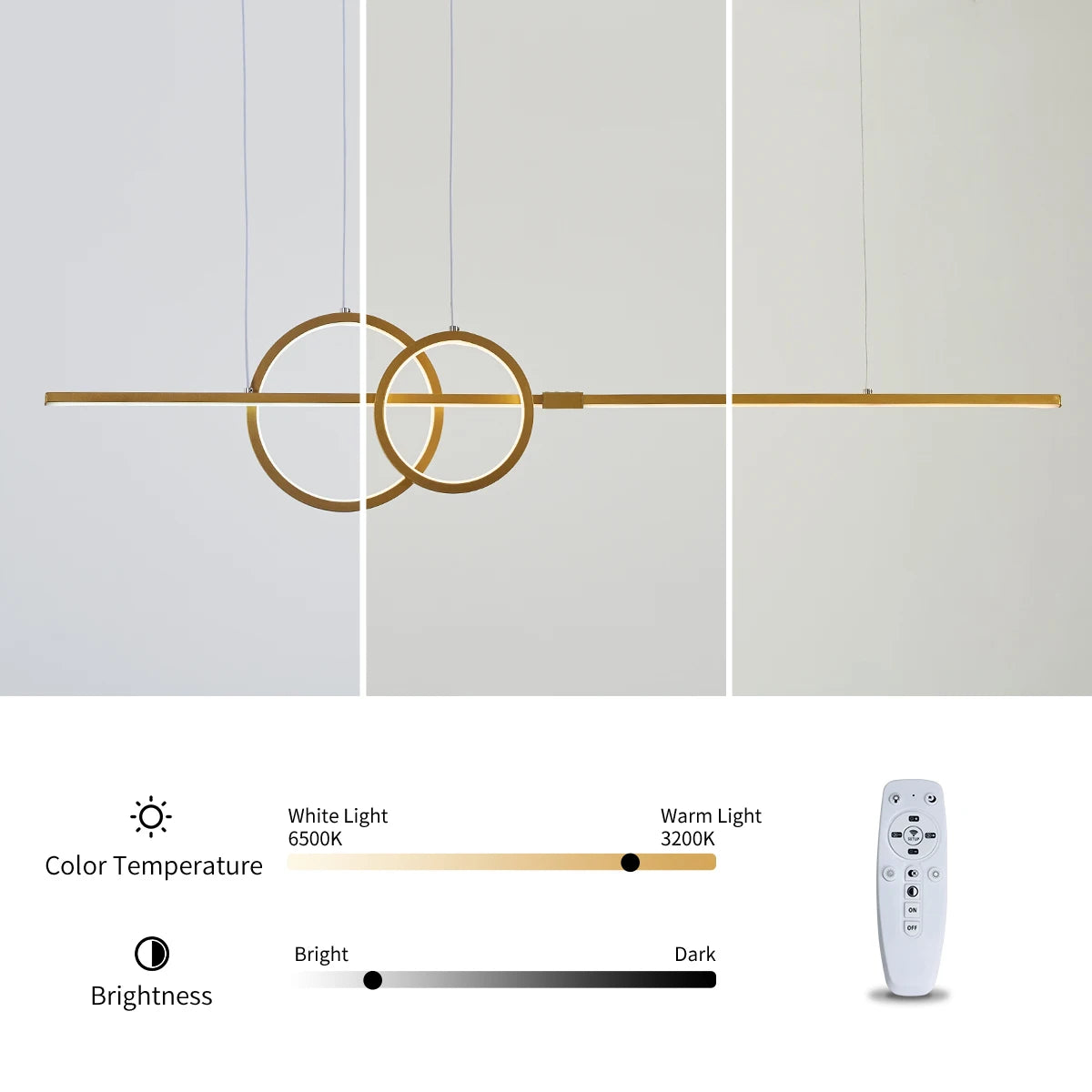 Lámpara de araña LED minimalista nórdica