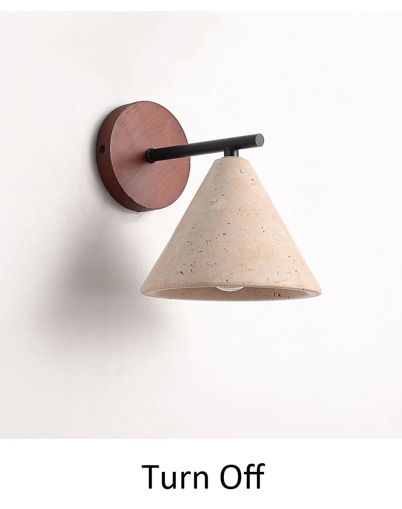 Creative Wabi-Sabi Cone Triangle Wall Light