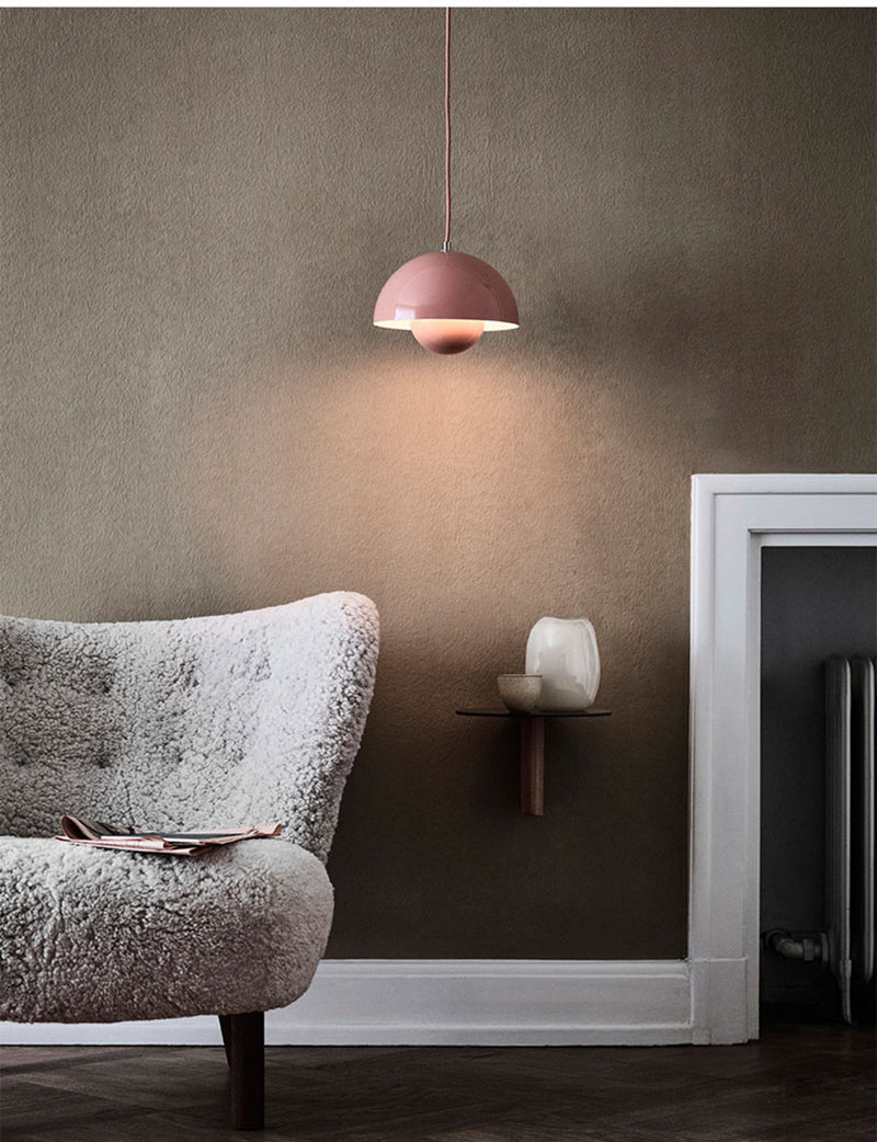 Denmark Designer Semicircular Flower Bud Pendant Lamp