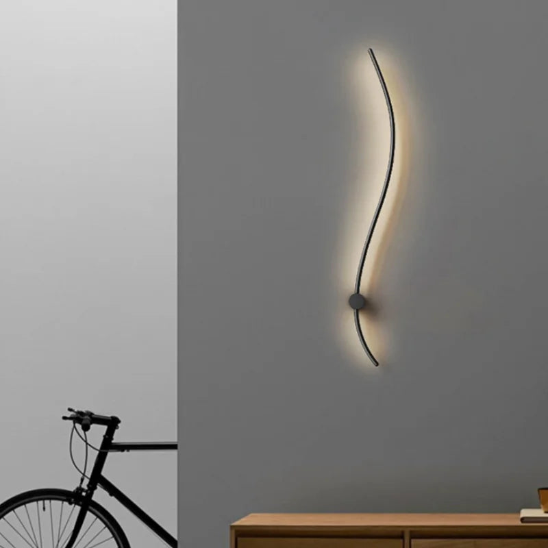 Minimalist Aluminum Strip Wall Lamp