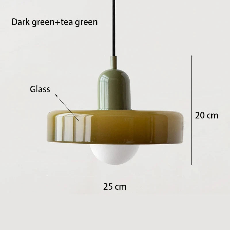 Lámpara de araña Bauhaus de cristal nórdico