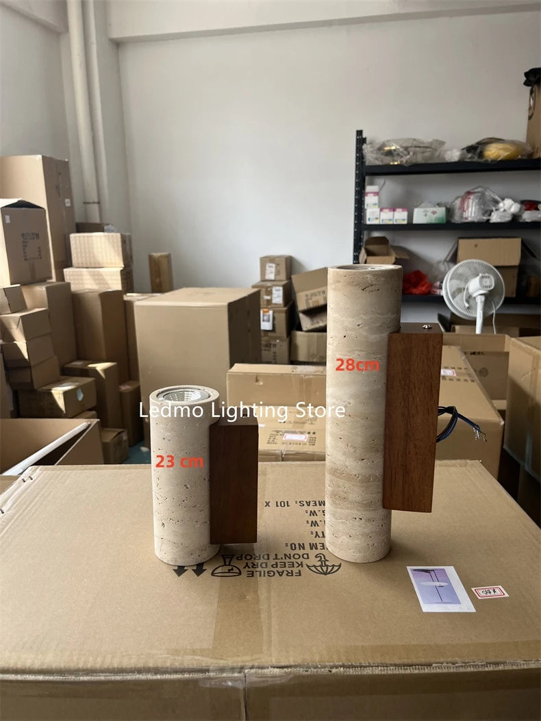 Luxury Travertine Stone Wall Lamp