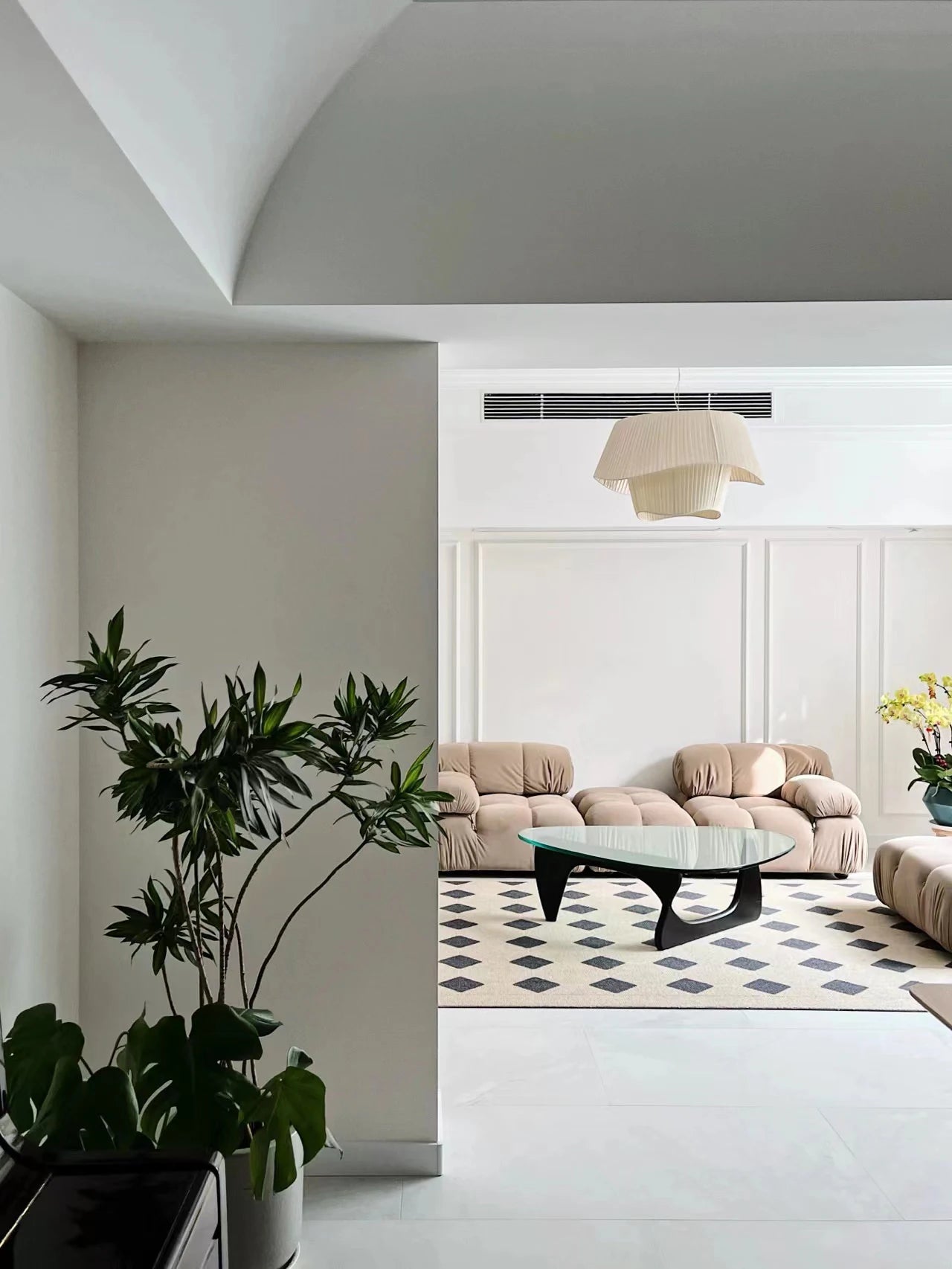 Modern Fabric Pendant Light