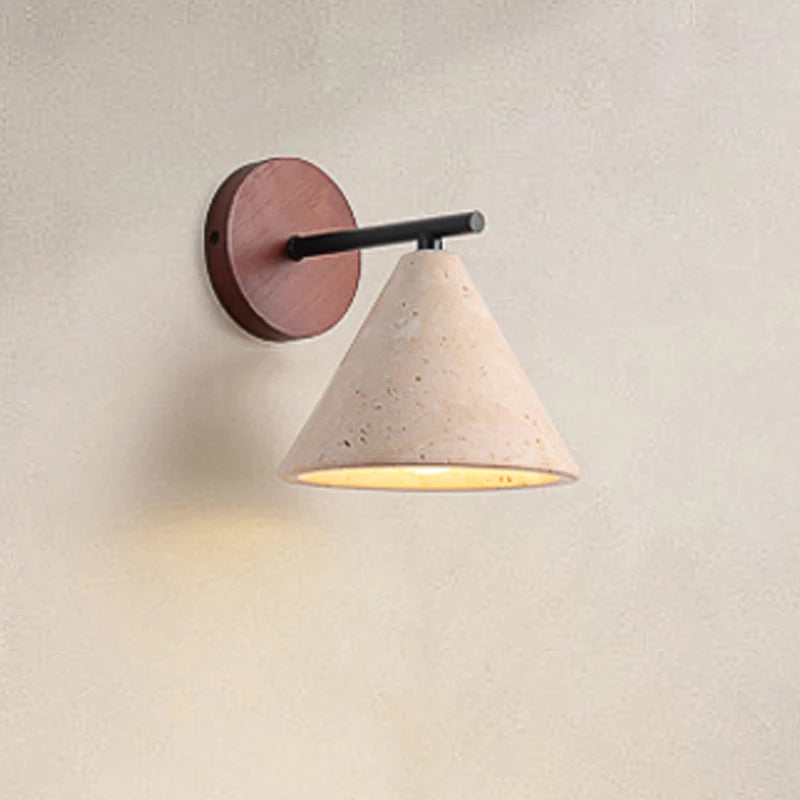Creative Wabi-Sabi Cone Triangle Wall Light