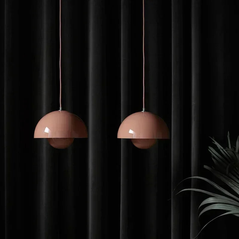 Denmark Designer Semicircular Flower Bud Pendant Lamp