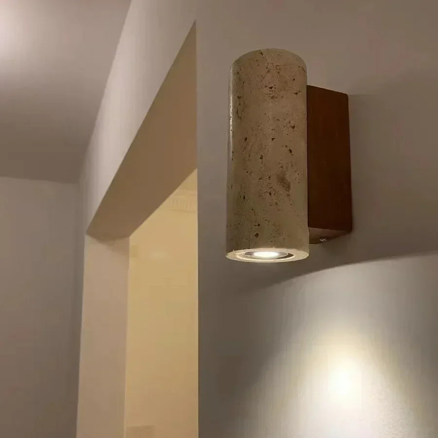 Luxury Travertine Stone Wall Lamp