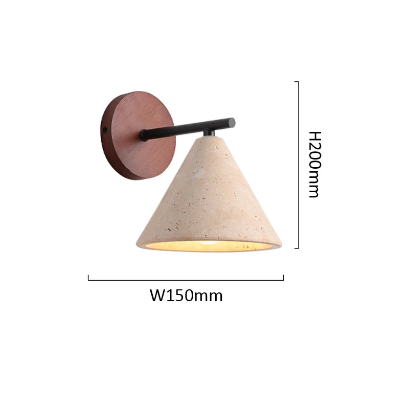 Creative Wabi-Sabi Cone Triangle Wall Light
