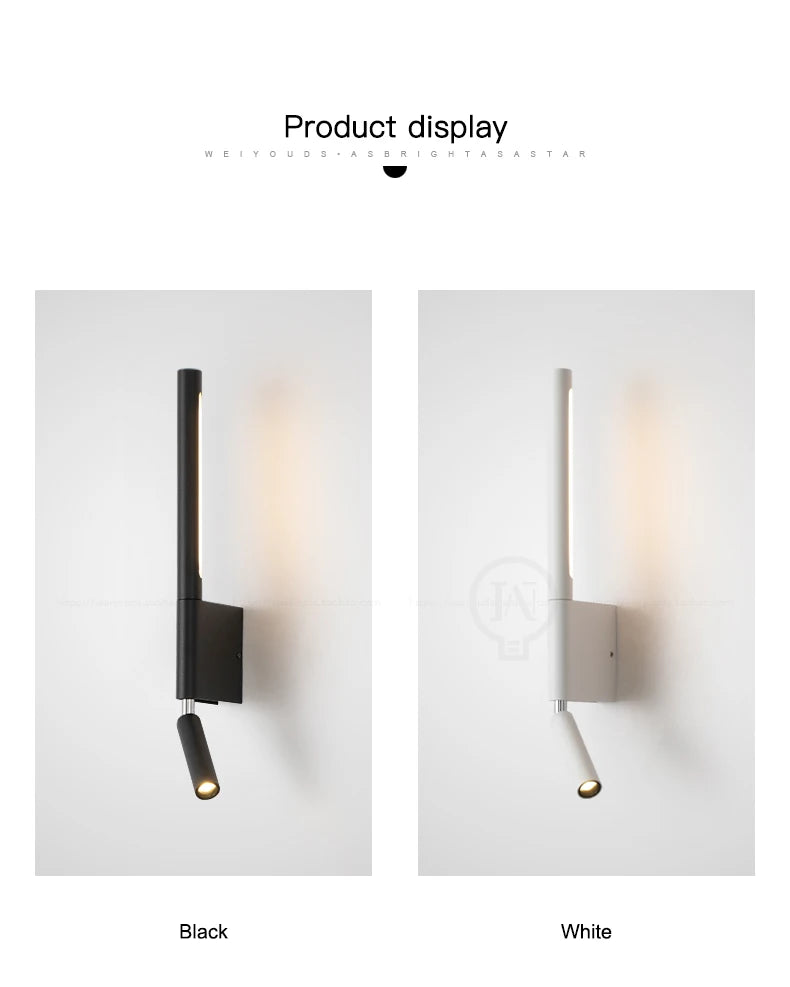 Minimalist Nordic 330° Rotatable Wall Lamp