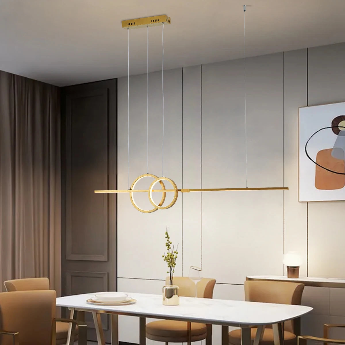 Lámpara de araña LED minimalista nórdica