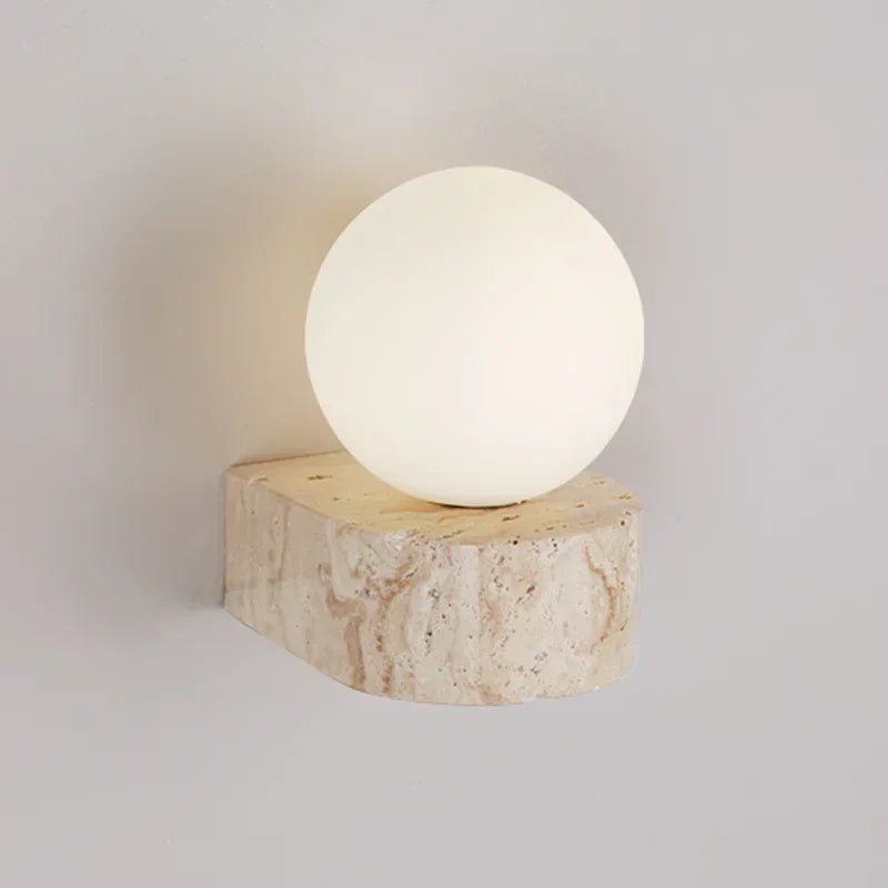 Japanese Retro Natural Stone Wall Lamp